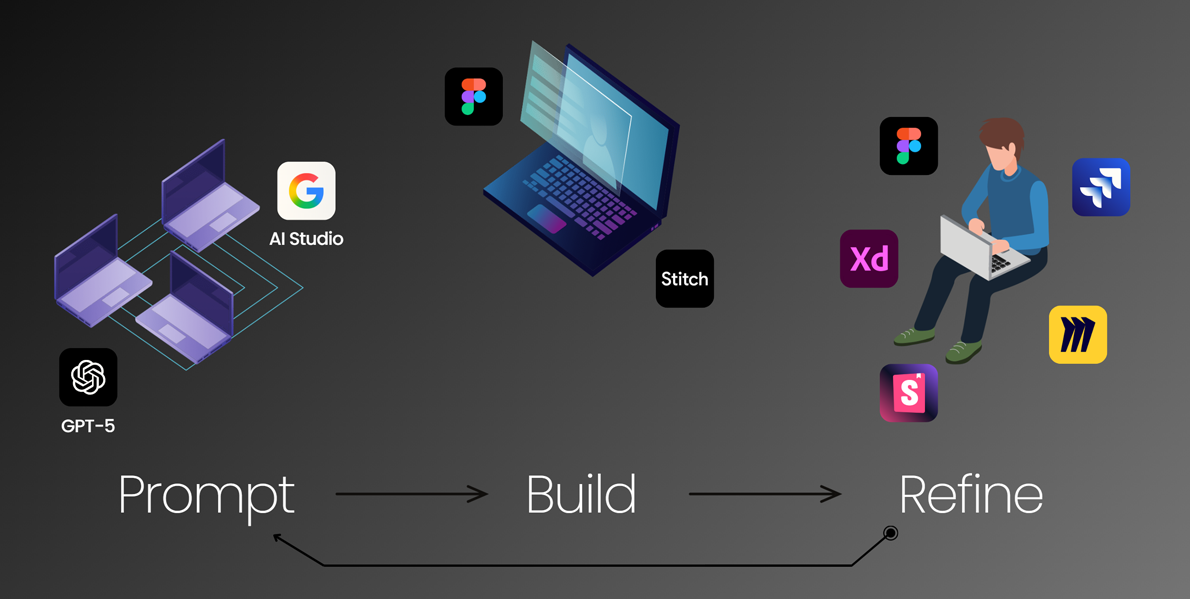 Prompt -> Build -> Refine