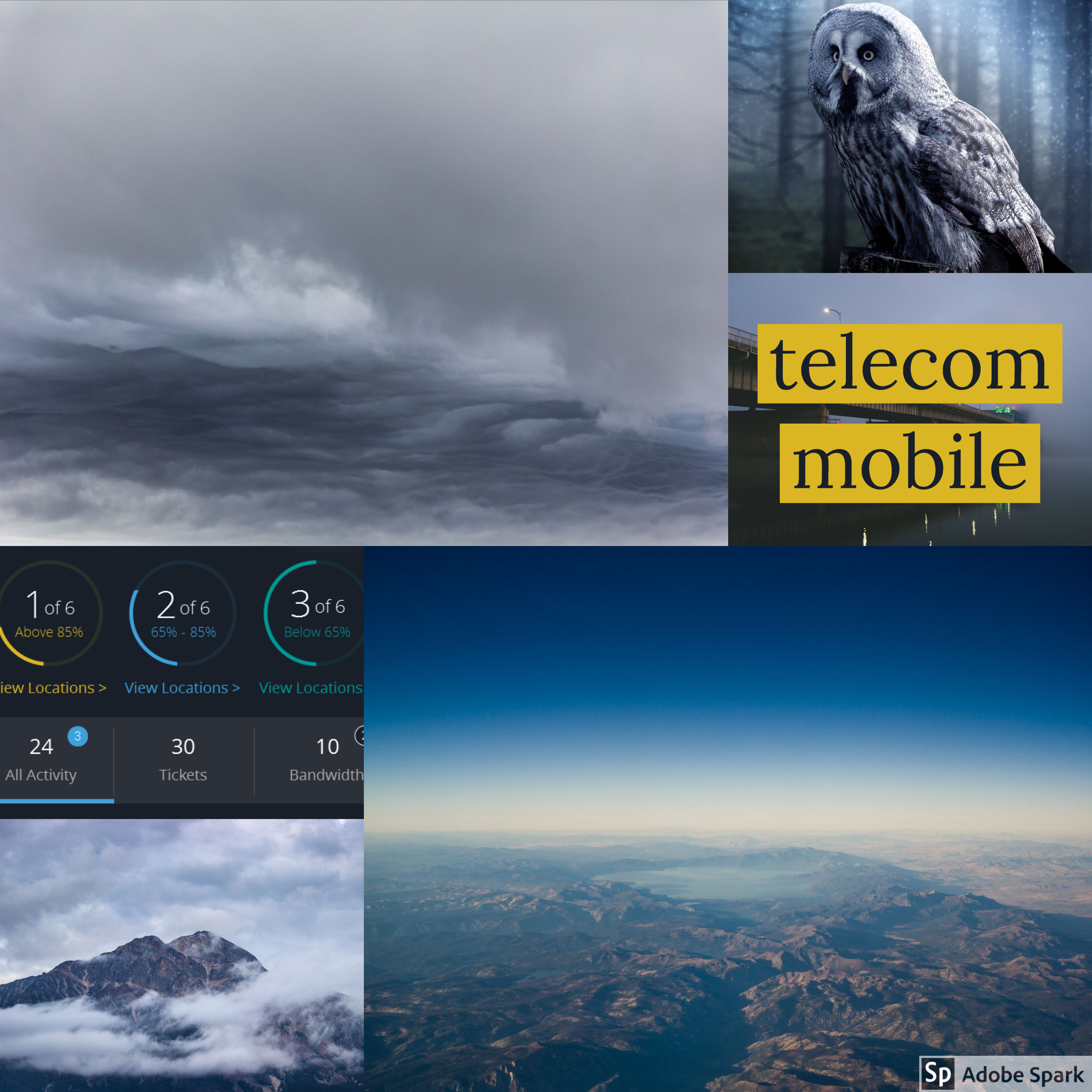 Telecom Mobile wireframes